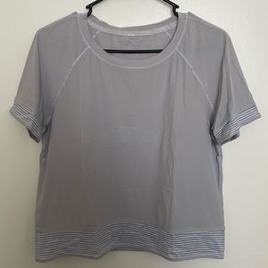 Lululemon Grey/Lavender Short Sleeve